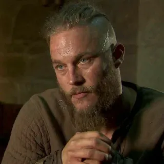 🩸 Ragnar Lothbrok Vikings ヴァイキング, ラグナル・ロズブローク, トラヴィス・フィメル, 歴史ドラマ, テレビシリーズ, キャラクターポートレート telegram sticker