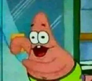 🕸 Patrick Star Spongebob Squarepants patrick, spongebob, desenho animado, pateta, engraçado whatsapp sticker