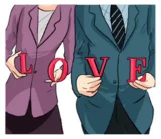 💑 LOVE amor, relación, pareja, romance telegram sticker