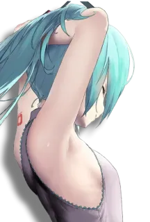 😒 Hatsune Miku Anime, Vocaloid, Hatsune Miku, Lindo, Chica telegram sticker