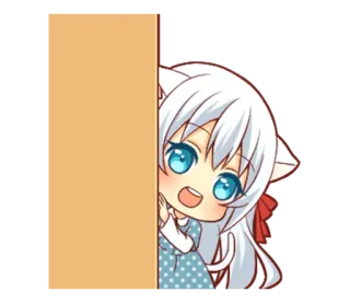 👀 Anime, Chibi, Katzenohren, Süß telegram sticker