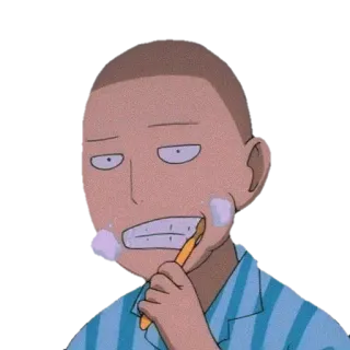 🦷 Zähneputzen, Morgenroutine, Anime, Zahnbürste, Seife whatsapp sticker