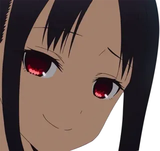 🤍 Kaguya Shinomiya Kaguya-sama: Love Is War anime, kaguya-sama, love is war, kaguya shinomiya, smug, anime girl telegram sticker