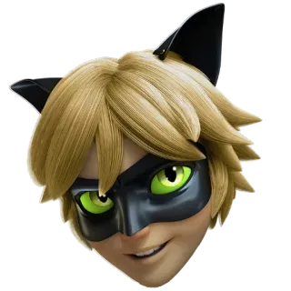 😺 Chat Noir Miraculous: Tales of Ladybug & Cat Noir Кот Нуар, Леди Баг и Супер-Кот, Мультперсонаж, Аниме, Супергерой, Кот, Нуар telegram sticker