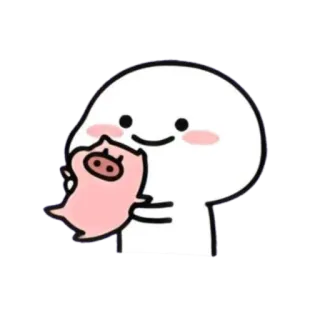 🪃 hoạt hình, dễ thương, heo, kawaii, nhãn dán telegram sticker