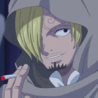 🎷 Sanji One Piece Anime, Zigarette, Kochen, Rauchen, One Piece whatsapp sticker