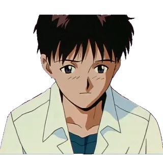 🙁 Shinji Ikari Neon Genesis Evangelion Anime, Charakter, Junge, Ernst, Neon Genesis Evangelion, Shinji Ikari telegram sticker