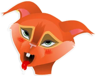 🥵 desenho animado, animal, esquilo, engraçado, fofo, expressão telegram sticker