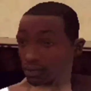 😯 CJ Grand Theft Auto: San Andreas Videogame, Grand Theft Auto, San Andreas, CJ, Personage telegram sticker