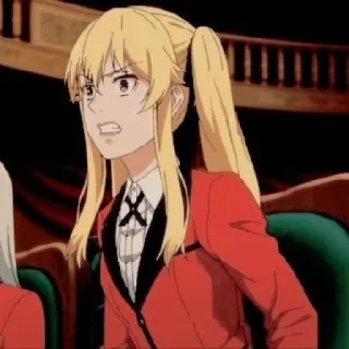 🦮 Mary Saotome Kakegurui Anime, Kakegurui, Mary Saotome, Personaje, Chica, Pelo rubio telegram sticker