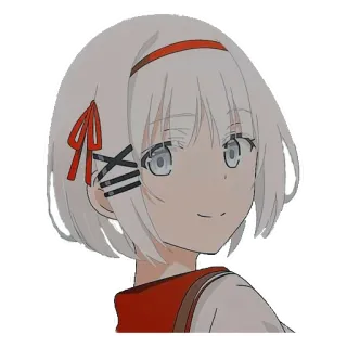 🙂 Anime, Ragazza, Carina, Personaggio, Adesivo telegram sticker
