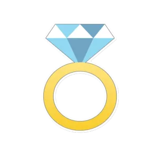 💍 anillo, diamante, joyería, boda, compromiso telegram sticker