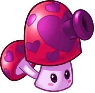 🍄 fungo, cuori, pianta, carino, cartone animato whatsapp sticker