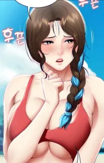 🖤 动漫, 女人, 泳衣, 卡通, 数字艺术, 粉丝作品 telegram sticker