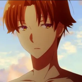 🔗 Ayanokoji Kiyotaka Classroom of the Elite Anime, Schule, Ernst, Schüler, Braune Haare whatsapp sticker