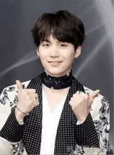 👍 Suga suga, kpop, bts, min yoongi, pouce levé, chanteur coréen telegram sticker