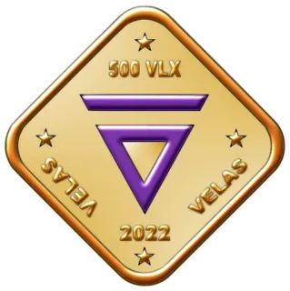 😘 500 VLX VELAS velas, vlx, крипто, криптовалюта, монета, 2022 whatsapp sticker