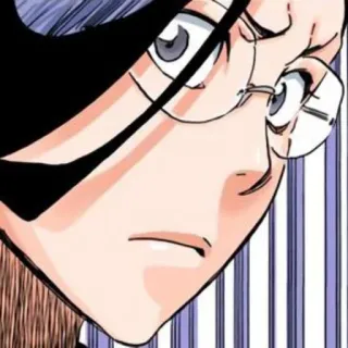 ⚔ Sosuke Aizen Bleach Anime, Manga, Okulary, Kapitan telegram sticker