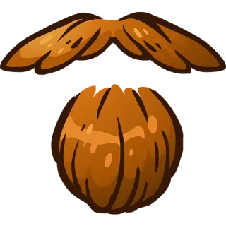 🐻 beard, mustache, face, facial hair, cartoon telegram sticker