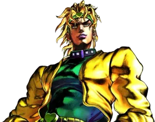 😎 Dio Brando JoJo's Bizarre Adventure Dio, JoJo's Bizarre Adventure, Anime, Manga, Vilain telegram sticker