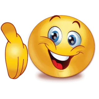 👋 emoji, smiley face, thumb up, positive, agreement, like, approval telegram sticker
