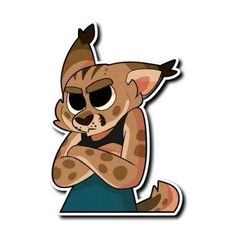 😠 кот, животное, стикер, мультфильм, персонаж, пушистый telegram sticker