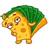 Cheese telegram stickers