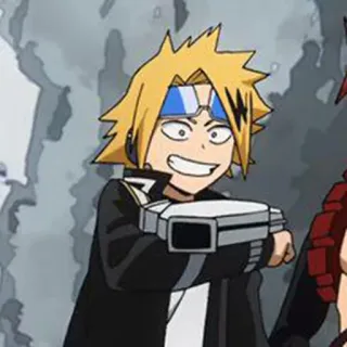 😄 Denki Kaminari My Hero Academia anime, my hero academia, denki kaminari, electricity, superpower telegram sticker