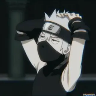 🥷 Kakashi Naruto anime, character, kakashi, ninja, manga telegram sticker