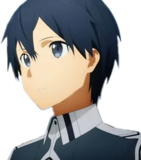 😐 Kirito Sword Art Online Anime, Kirito, Sword Art Online, Personnage, Avatar, Jeu vidéo whatsapp sticker