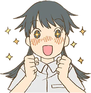 🤩 Dessin animé, Excitation, Joie, Étincelle, Joyeux, Fête whatsapp sticker