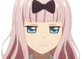 😏 Chika Fujiwara Kaguya-sama: Love Is War Anime, Chika Fujiwara, Kaguya-sama Love is War, Mignon, Fille, Cheveux roses telegram sticker