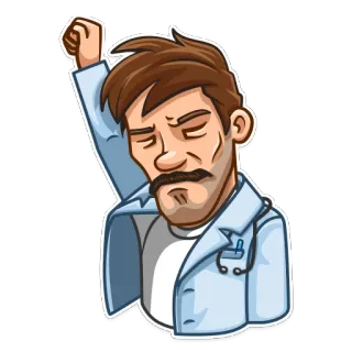 Skeptical Doc telegram stickers