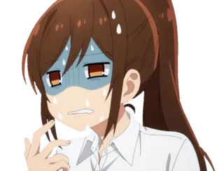 😰 anime, nervoso, sudato, preoccupato telegram sticker