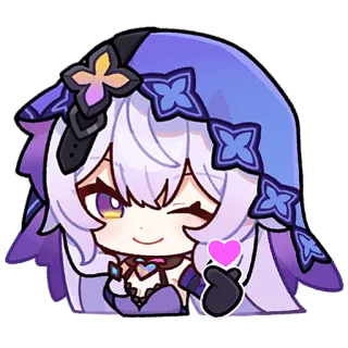 ❤️ Anime, Postać, Słodkie, Kawaii, Naklejka telegram sticker