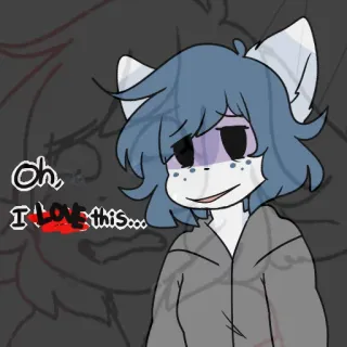 🔫 Oh, I LOVE this... Cartone animato, Personaggio, Illustrazione, Carino, Emozionale telegram sticker