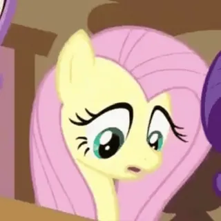 😞 Fluttershy My Little Pony: Friendship Is Magic poni, imut, kuning, kartun, persahabatan telegram sticker