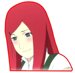 😅 Kushina Uzumaki Naruto 애니메이션, 나루토, 우즈마키 쿠시나, 빨간 머리, 우즈마키 일족 telegram sticker