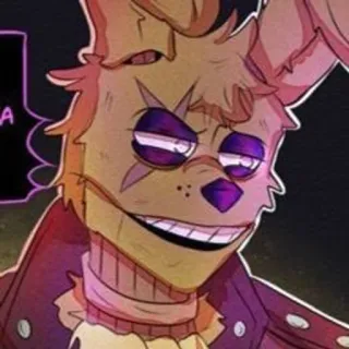 🌟 Springtrap Five Nights at Freddy's animatronic, rabbit, video game, horror telegram sticker