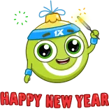 🎄 HAPPY NEW YEAR новый год, праздник, праздник, мультфильм, счастливый whatsapp sticker