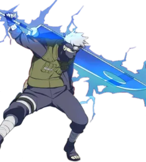 😠 Kakashi Naruto anime, manga, ninja, Kakashi Hatake, Naruto series, sword, character telegram sticker