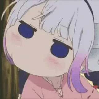 ✨ Kanna Kamui Miss Kobayashi's Dragon Maid kanna, anime, dragão, maid, miss kobayashi's dragon maid, fofo, kawaii telegram sticker