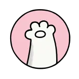 🐱 zampa, gatto, animale, carino, adesivo whatsapp sticker