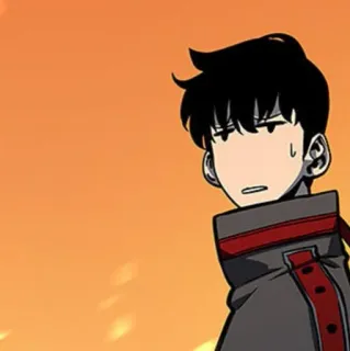 🗝 Sung Jinwoo Solo Leveling アニメ, マンガ, 俺だけレベルアップな件, ソン・ジンウ whatsapp sticker