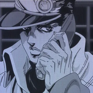 😣 Jotaro Kujo JoJo's Bizarre Adventure Anime, Manga, Jotaro, Jojo, JoJo's Bizarre Adventure, Karakter, Ilustrasi telegram sticker