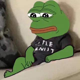 😔 Pepe the Frog LITTLE ANUT Pepe, Meme, Kikker, Internetmeme whatsapp sticker