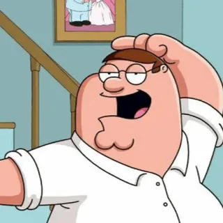▪️ Peter Griffin Family Guy 만화, 피터 그리핀, 패밀리 가이, 코미디 telegram sticker
