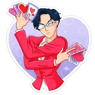 😍 ไพ่, ดอก, หัวใจ, เอซ, ควีน, โป๊กเกอร์, เกม, ไพ่ whatsapp sticker