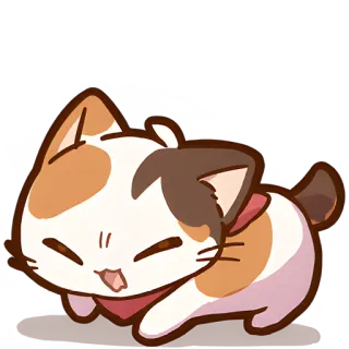 Котёнок Такамару @Nyasticks telegram stickers