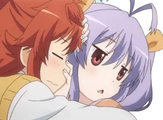 💔 anime, cute, hugging, cartoon, friendship telegram sticker